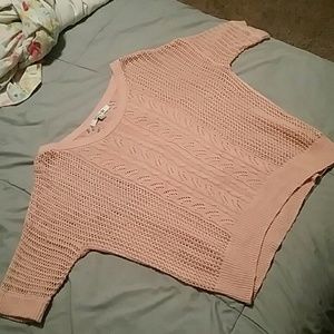 Peach knit top