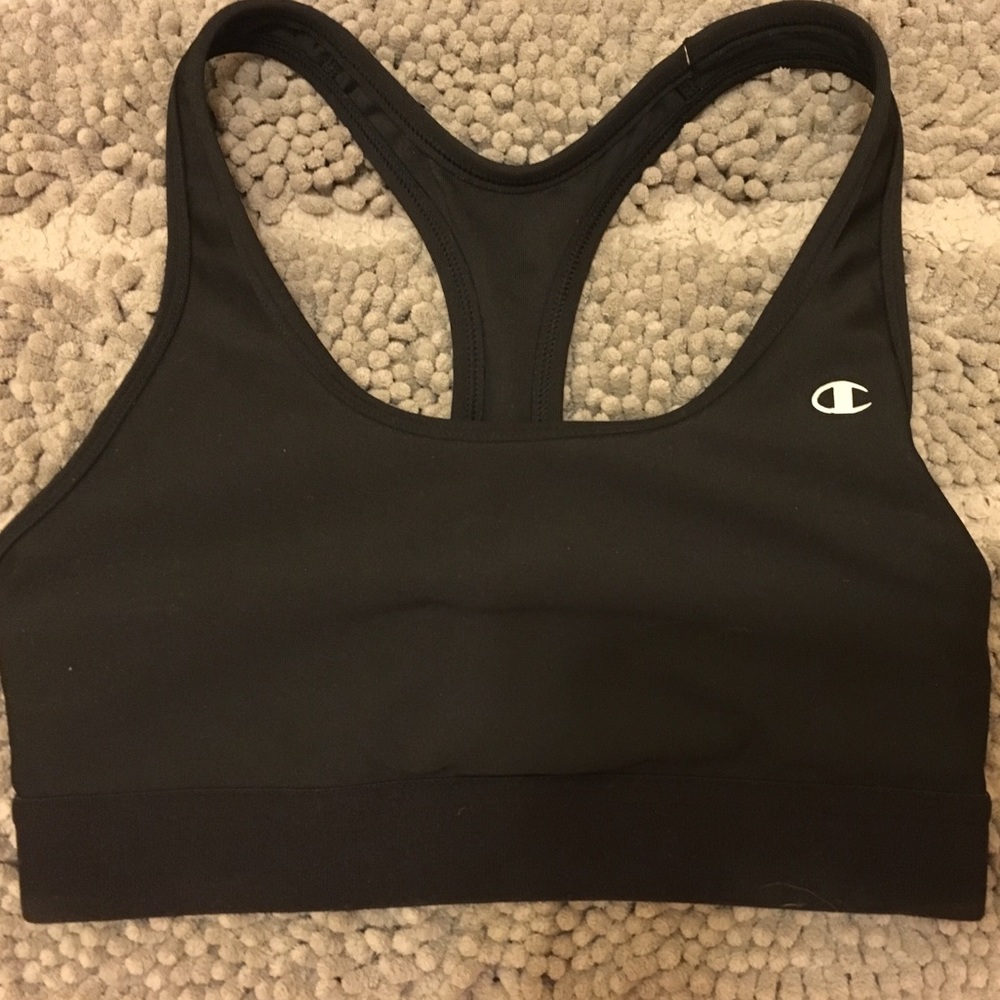 Black sports bra
