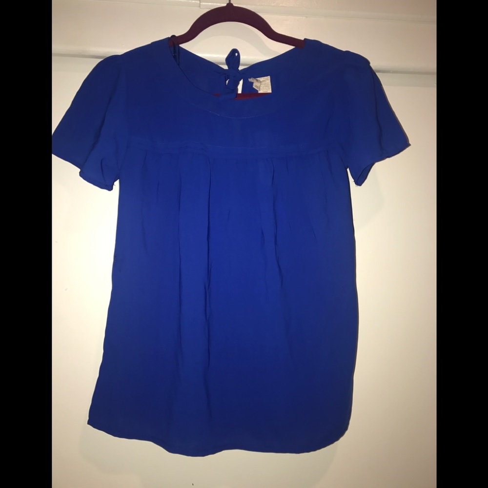 Royal bright blue sheet shirt!