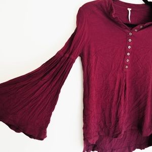 Free people bell sleeve top
