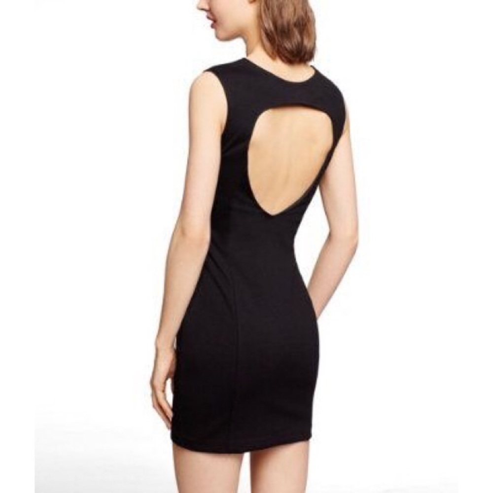 EXPRESS BLACK BACK CUTOUT DRESS