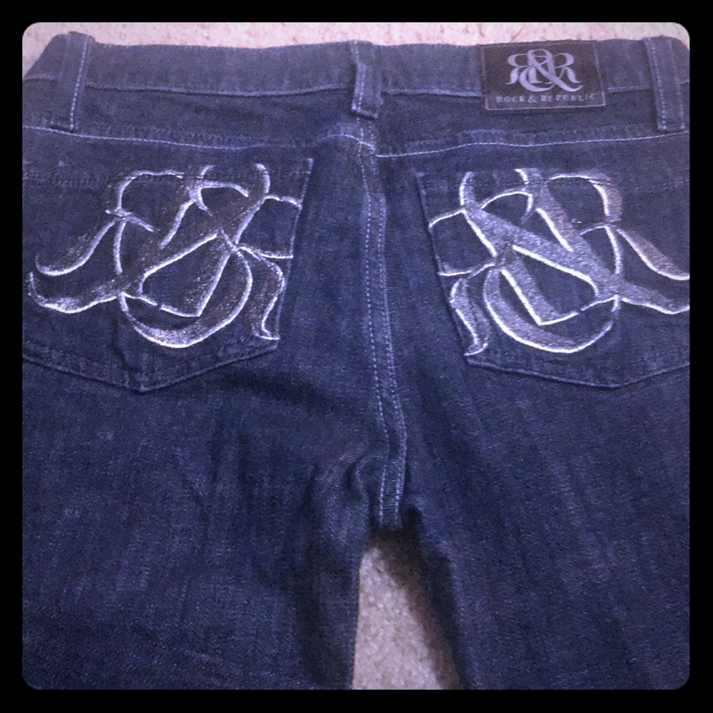 Rock & Republic boot cut dark wash jeans