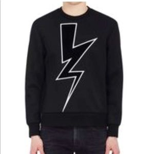 Neil Barrett Lightning Bolt Print Neoprene