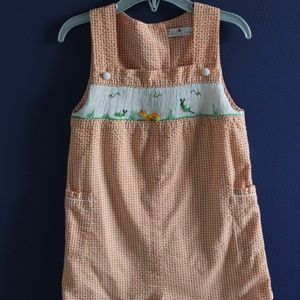 Boys toddler smocked romper