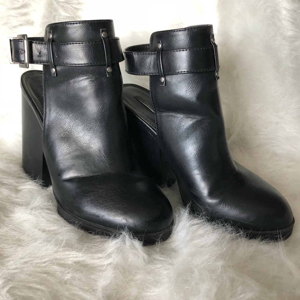 Forever 21 open back booties