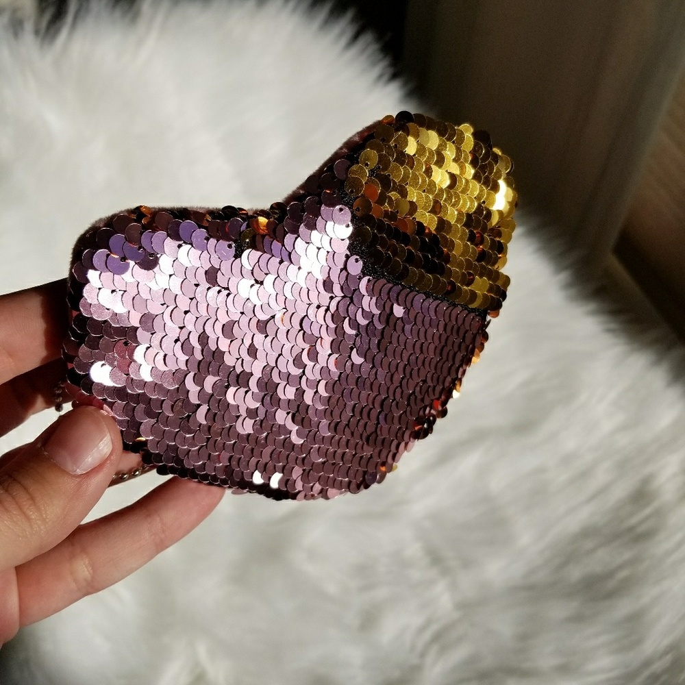 Heart Mermaid Sequin Coin Purse