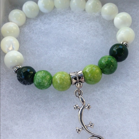 PeaceFrog Jewelry - Mother of Pearl Lizard Bracelet