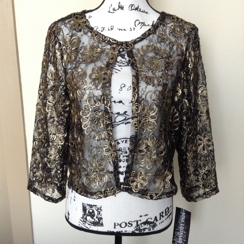 Nina Leonard Cropped jacket - Picture 2 of 6