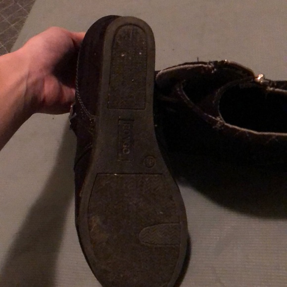 Black wedge boots - Picture 3 of 4