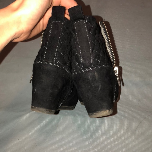 Black wedge boots - Picture 4 of 4