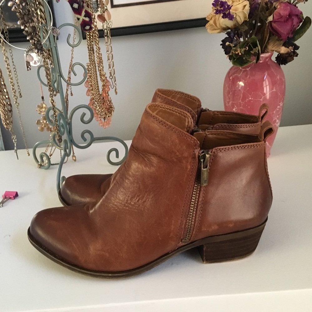 Tan Lucky Brand Basel Booties!