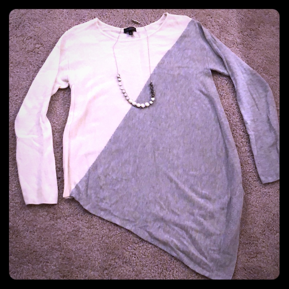 The Limited Asymmetrical Color Block Sweater