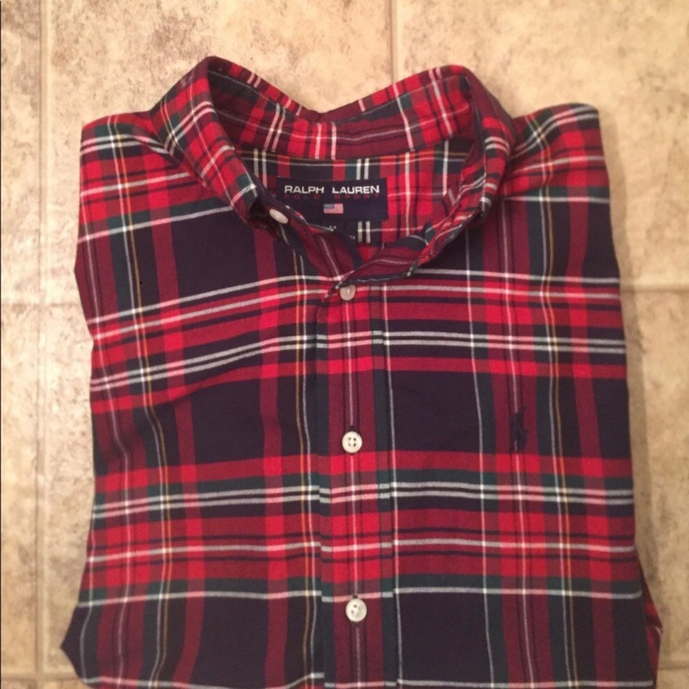 Ralph Lauren Plaid Button Down Shirt