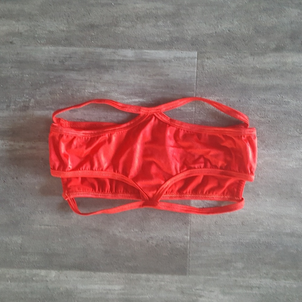 Red Risque Strapped Lovergirl Bandeau