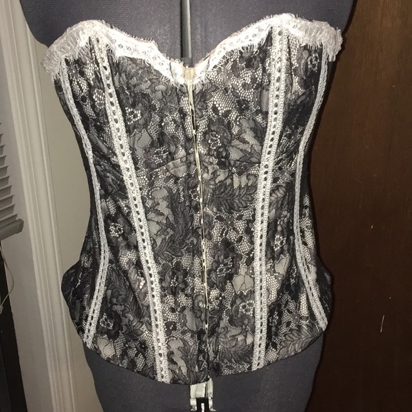 Charlotte Russe Tops - Black lace corset top