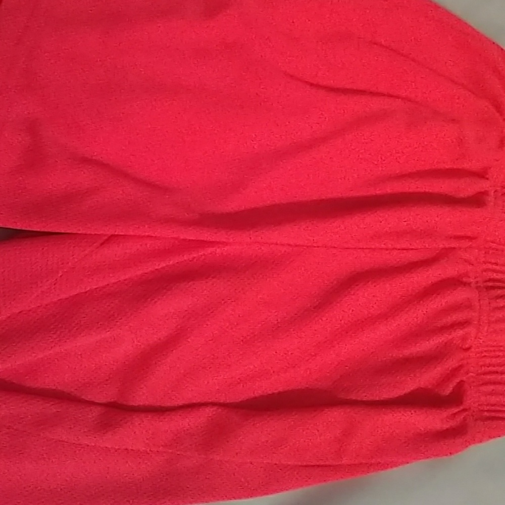 100% polyester shorts that stretches at the waist