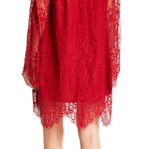 Lace detail off shoulder dress - Picture 4 of 4