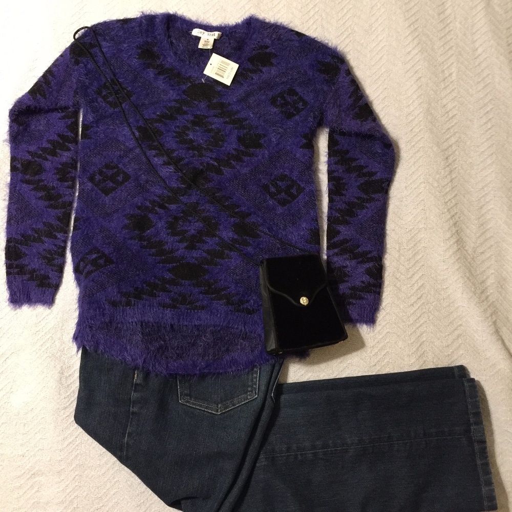 NEW Purple Crewneck Sweater