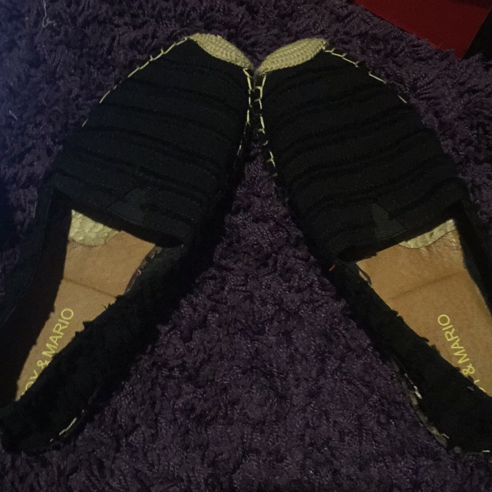 💖 BLACK ESPADRILLE FLATS 💖