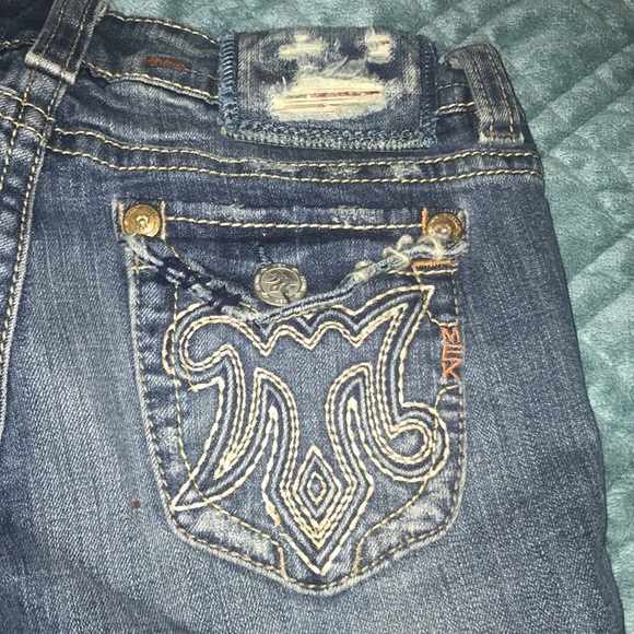 MEK boot cut jeans- distressed style - Picture 2 of 4