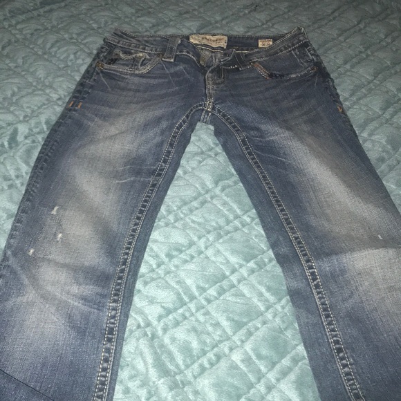 MEK boot cut jeans- distressed style - Picture 3 of 4