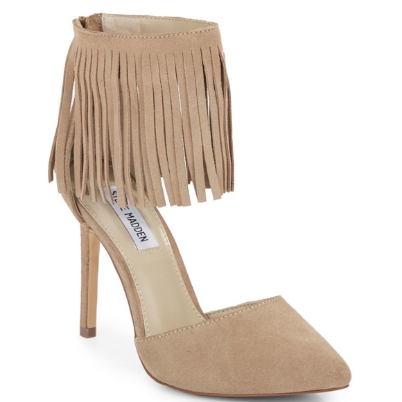 Steve Madden Shoes - Steve Madden memmo suede fringe heels