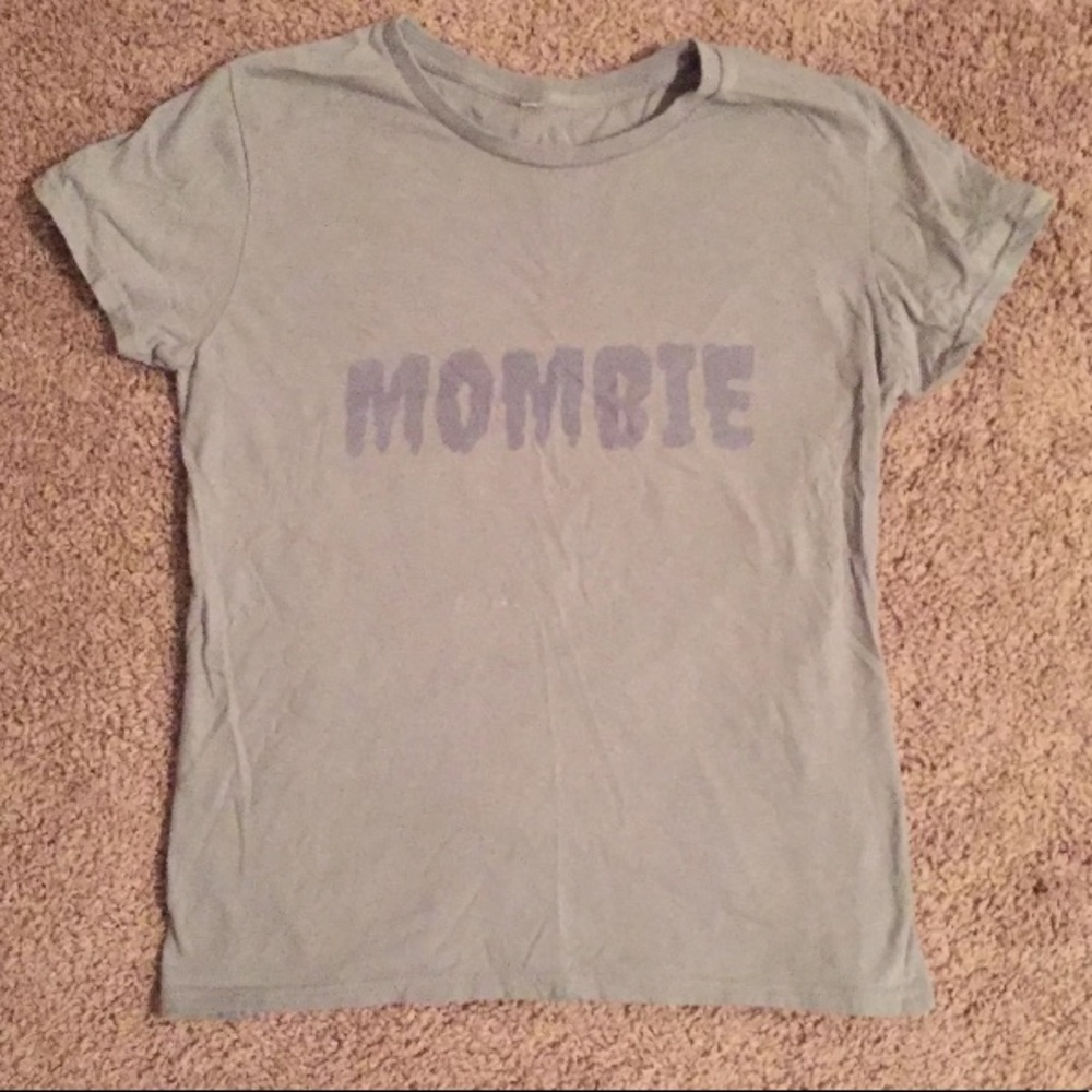 MOMBIE T-shirt women size M GRAY