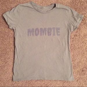 MOMBIE T-shirt women size M GRAY