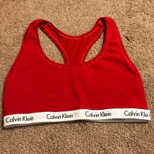 calvin klein sports bra