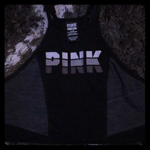Pink sports bra