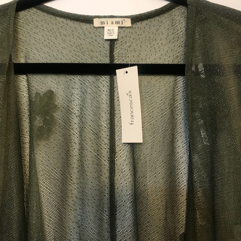Francesca’s Army Green Kimono