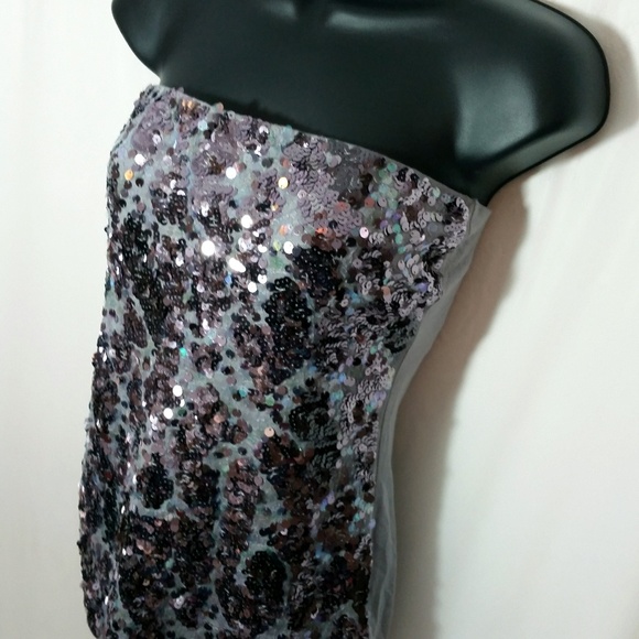 Express Sequin Tube Top - Size S - Picture 4 of 7