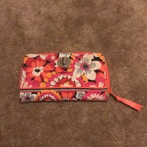 Vera Bradley turn lock wallet
