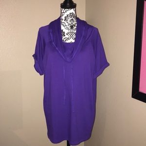 NWOT Purple Cowl-Neck Sweatshirt