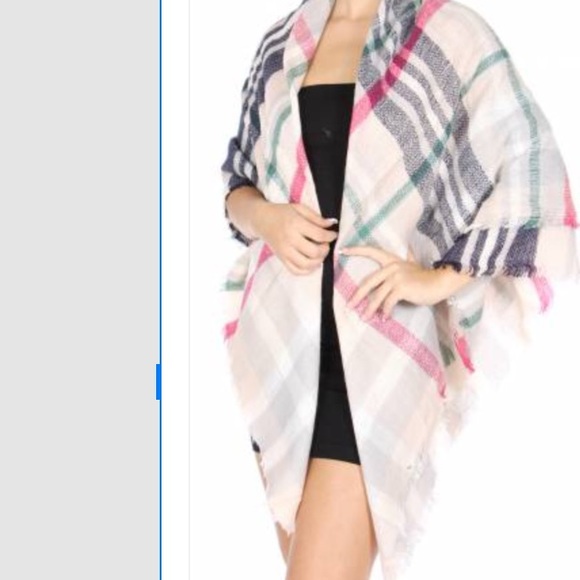 Blanket Scarf Plaid - Picture 2 of 3