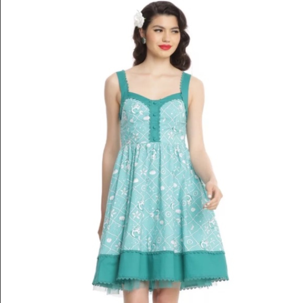 New~ Disney Ariel Mermaid Retro Dress - Picture 2 of 6