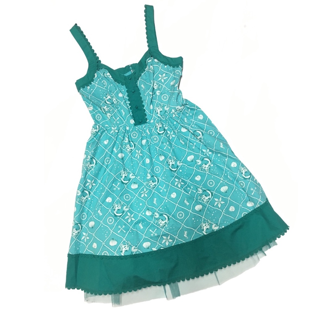 New~ Disney Ariel Mermaid Retro Dress - Picture 4 of 6