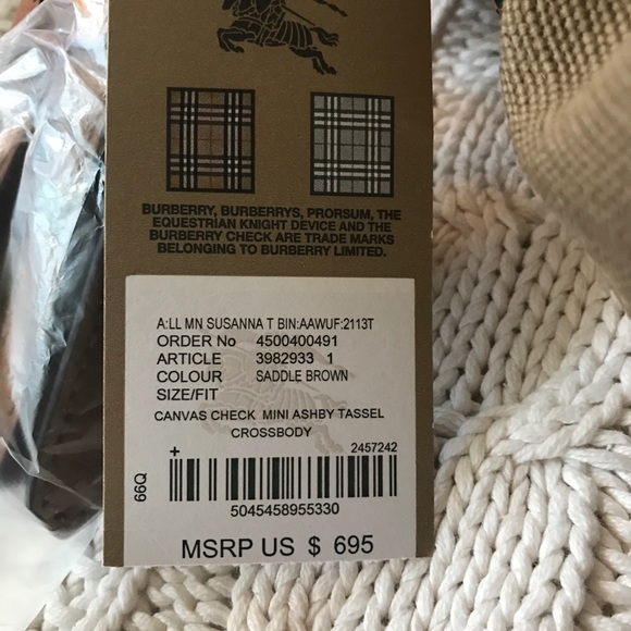 NWT Burberry Ashby Crossbody bag - Picture 4 of 8