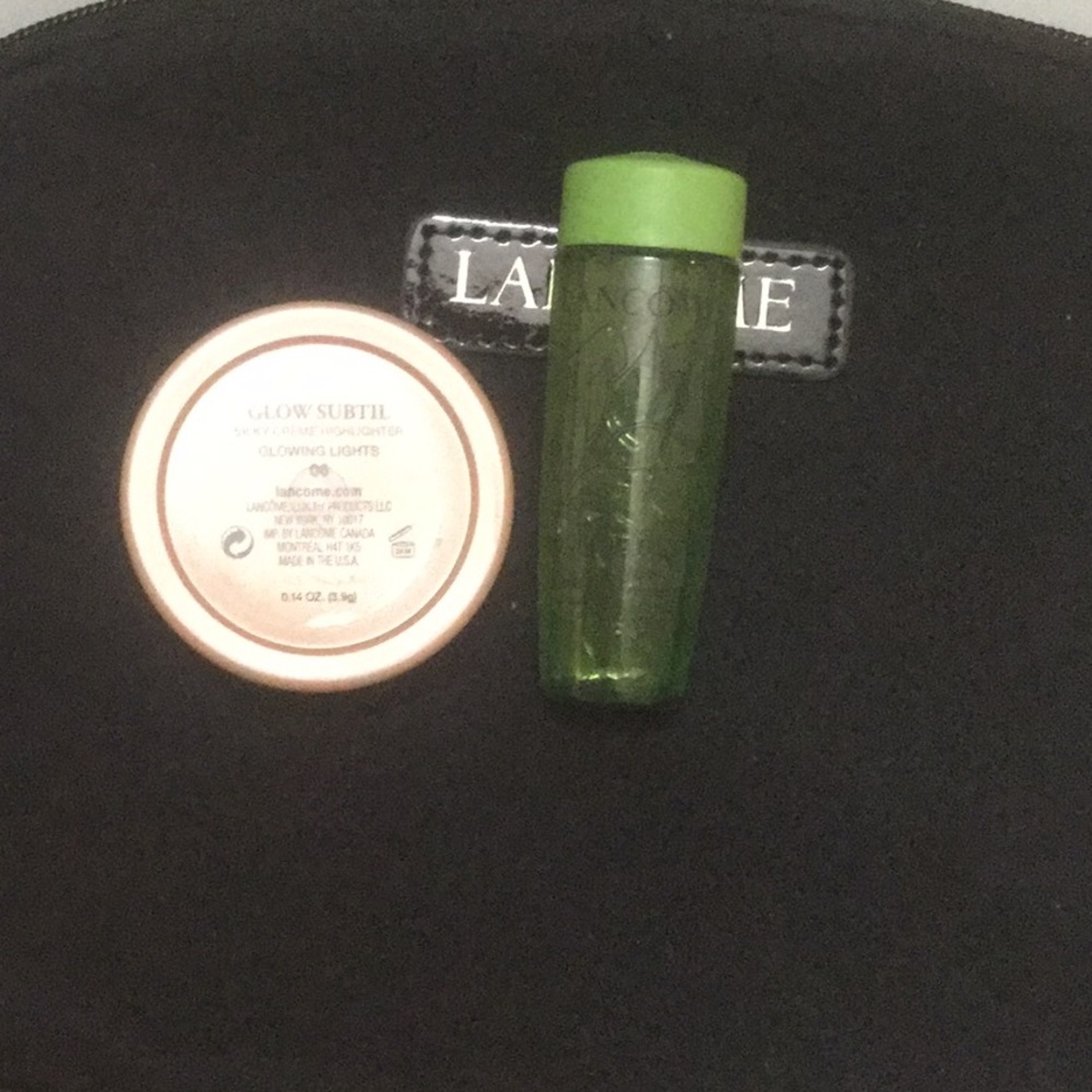 Lancome highlighter and energie de vie lotion