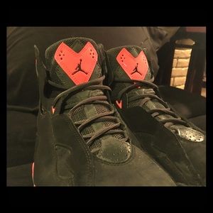 Red and black Jordan True Flights