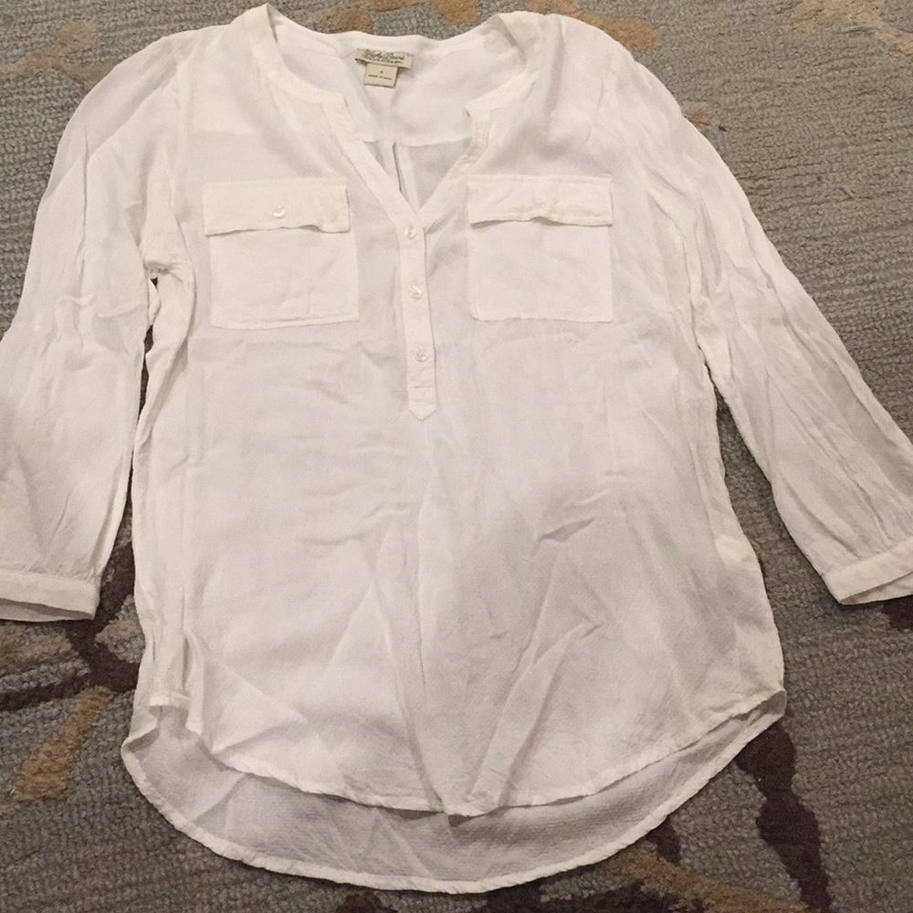 NWOT Lucky Brand white blouse