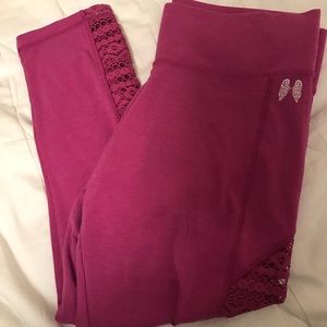 VS crop leggings with crotchet sides