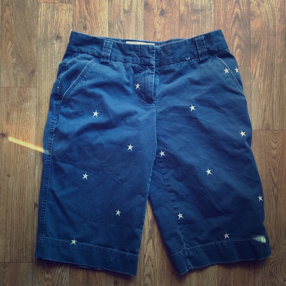 J. Crew Chino Classic Twill Star Bermuda Shorts