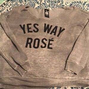 Yes way Rosé off the shoulder