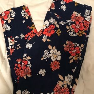 Flowered jeggings