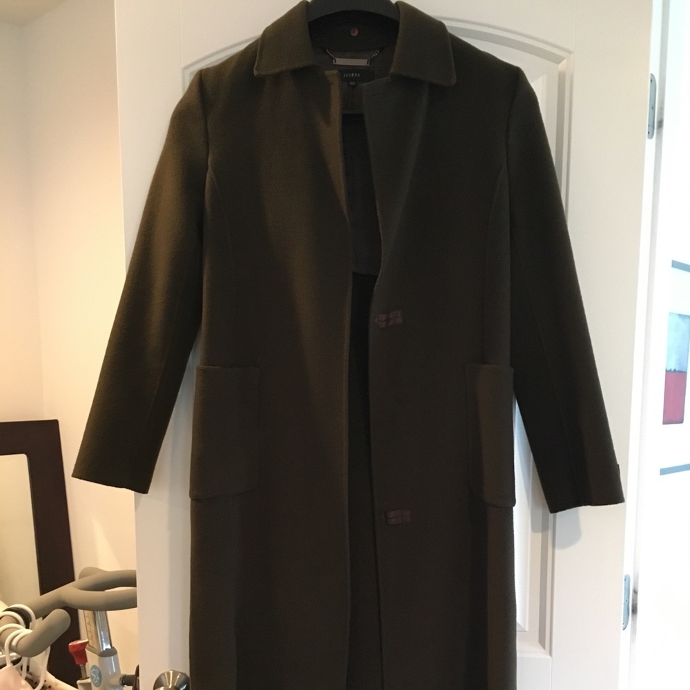 Long brown winter coat