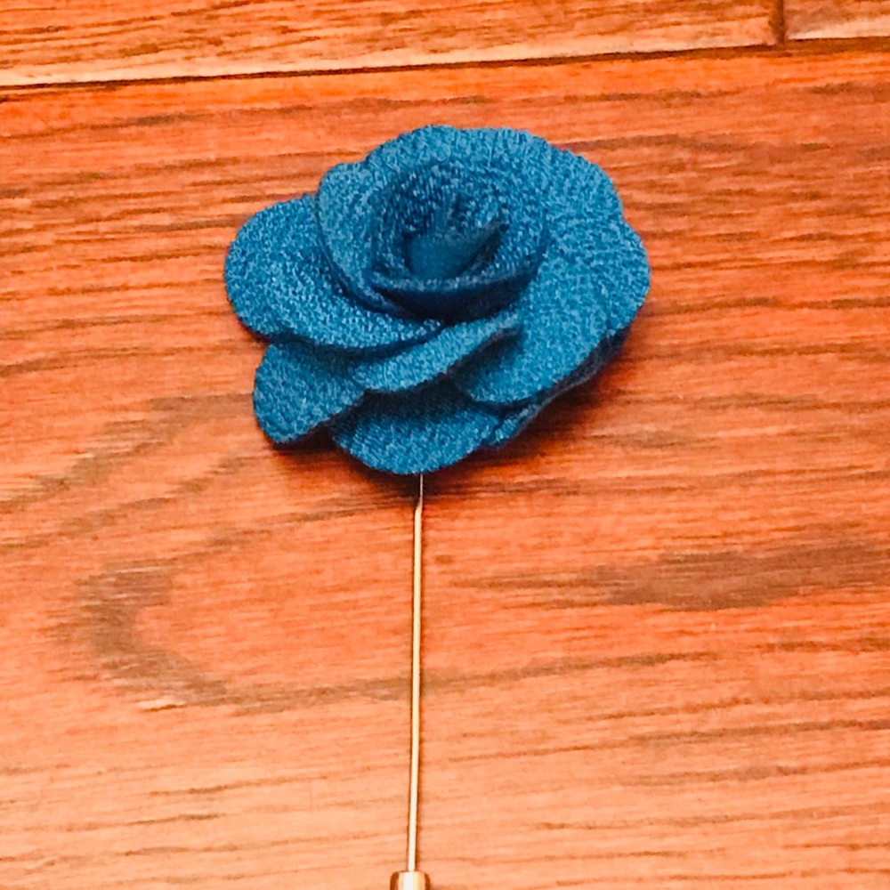Flower lapel pins - multiple colors