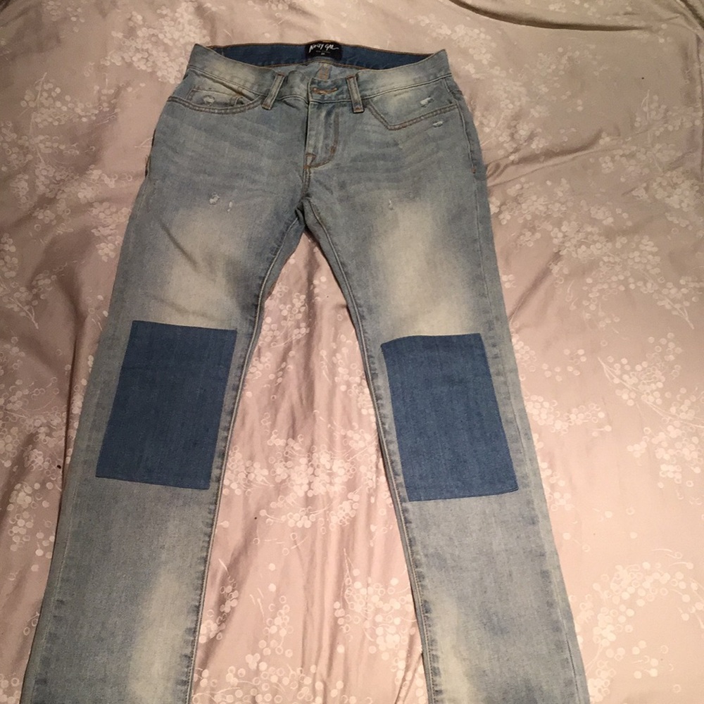 SOLD NastyGal Patchwork Boyfriend Jeans