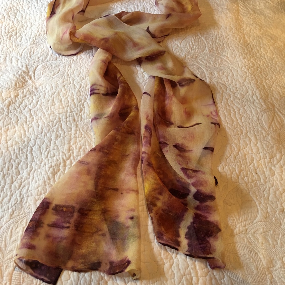 Beautiful Hand painted silk scarf