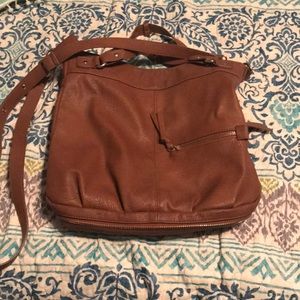 Cognac cross body bag
